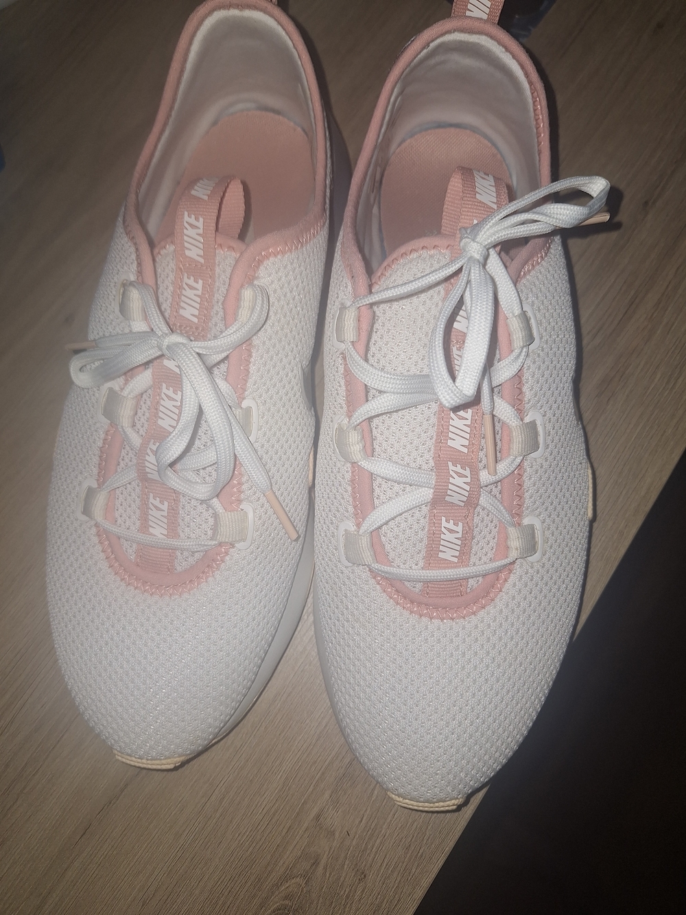 Nike Women's Mesh Running Shoes - White & Pink